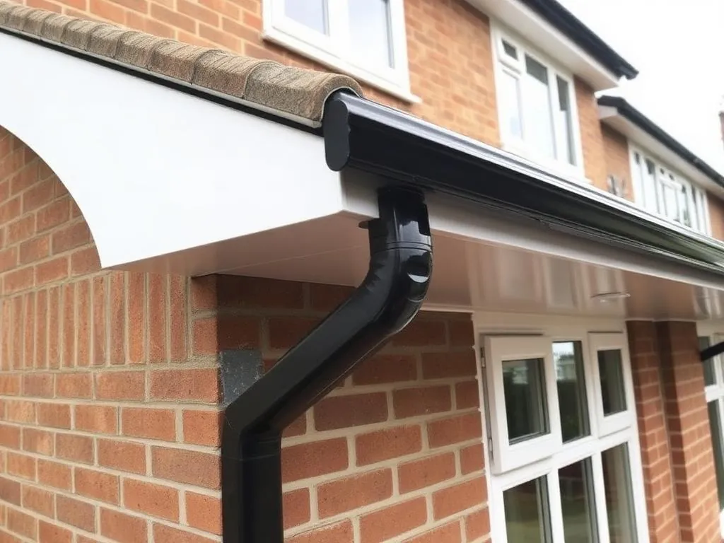 New UPVC fascias, soffits and guttering fitted in Essex